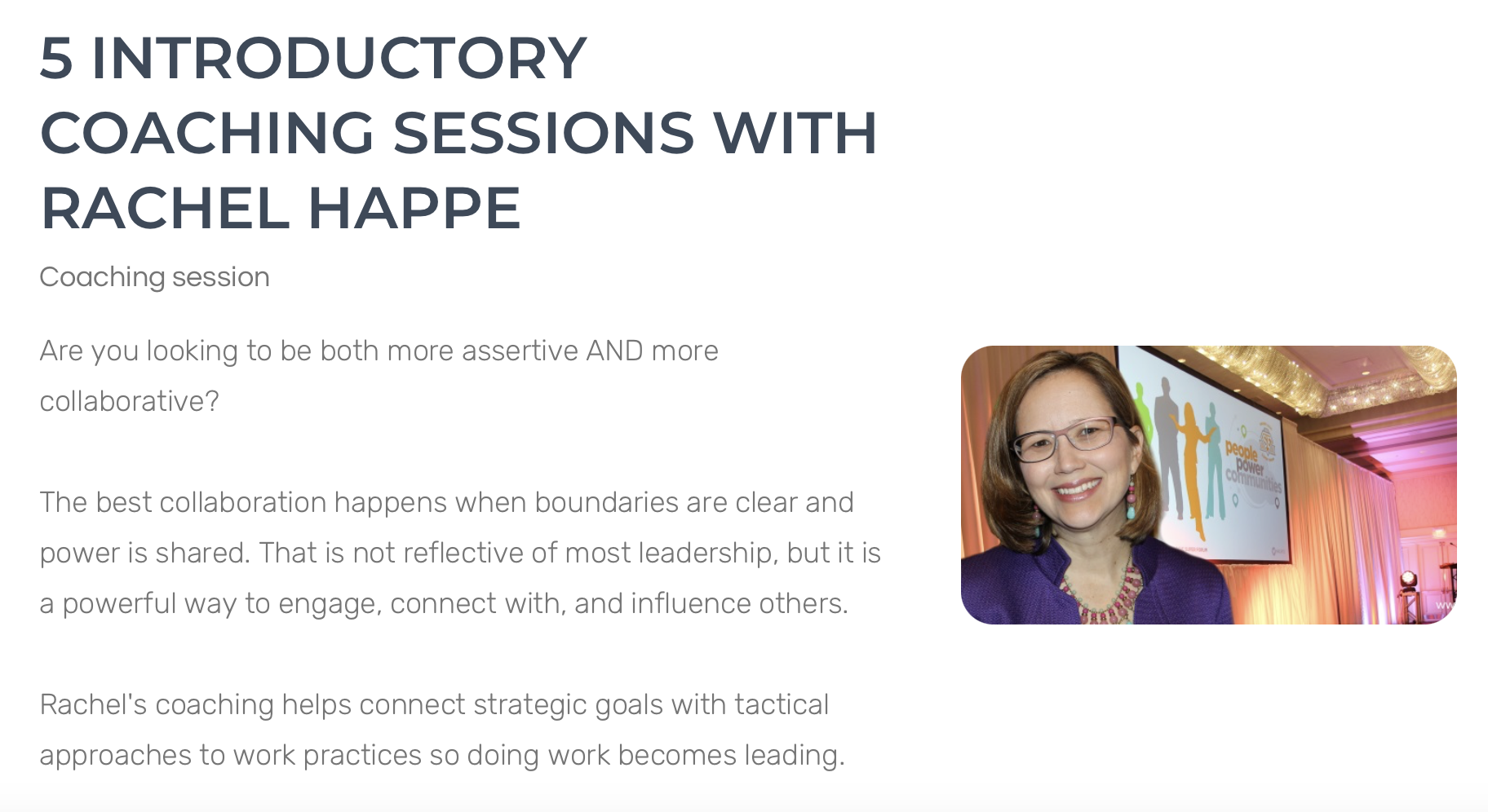 Introductory Coaching Package with Rachel Happe